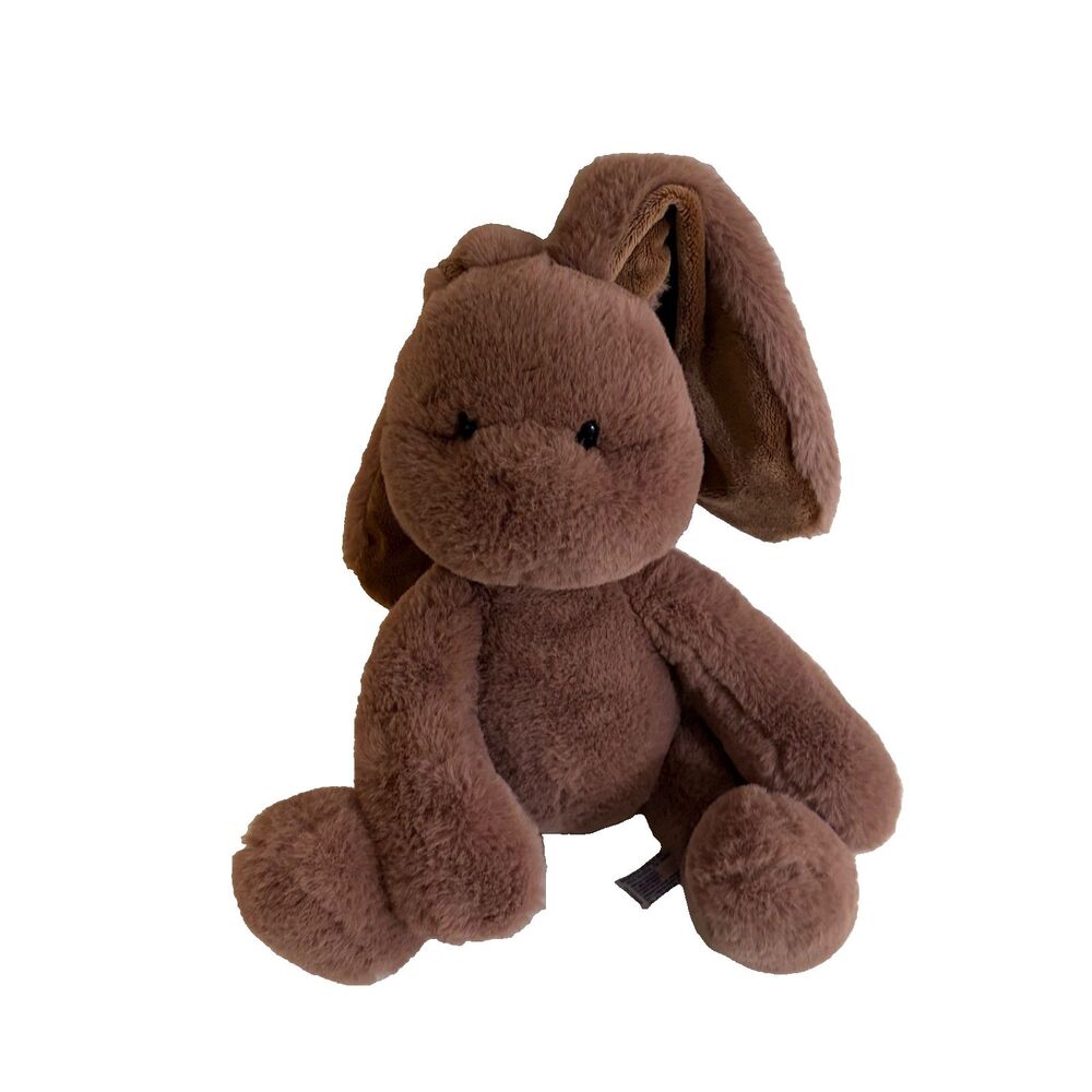 Aurora Plush Stuffed Toy Brown Bunny Rabbit White Tail 9"